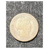 1913 US BARBER DIME