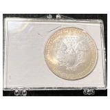 2010 AMERICAN SILVER EAGLE 1 TROY OZ .999 FINE SILVER IN CASE