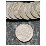 GROUP OF 27 US BUFFALO NICKELS