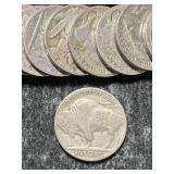 GROUP OF 27 US BUFFALO NICKELS