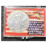 2022 AMERICAN SILVER EAGLE 1 TROY OZ .999 FINE SILVER IN CASE