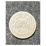 1914 US BARBER DIME