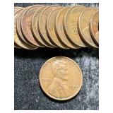 ROLL OF 50 US 1944-D WHEAT CENTS
