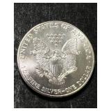 1986 AMERICAN SILVER EAGLE 1 TROY OZ .999 FINE SILVER
