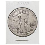 1943 US WALKING LIBERTY HALF DOLLAR