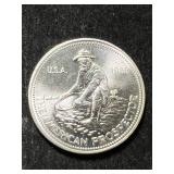 1985 ENGELHARD PROSPECTOR 1 TROY OZ .999 FINE SILVER