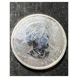 2012 CANADIAN MAPLE LEAF 1 TROY OZ .9999 FINE SILVER