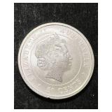 2014 AUSTRALIAN SHARK HALF TROY OZ .9999 FINE SILVER