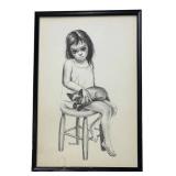 LL - "Waiting" Print by Margaret Keane