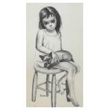 LL - "Waiting" Print by Margaret Keane