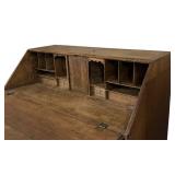 LL - Antique Oak Fall Front Secretary Desk