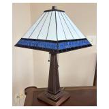 P - Tiffany-Style Stained Glass Table Lamp