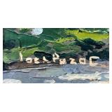 LL - Birch Forest Path - Oil on Canvas Landscape Original Painting