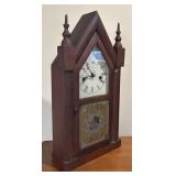 LL - Vintage Waterbury Clock Co. Gothic Steeple Clock