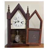 LL - Vintage Waterbury Clock Co. Gothic Steeple Clock