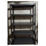 LLS - 4-Tier Black Shelving Unit