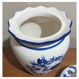 LL - Heartfelt Kitchen Creations Cookie Jar with April Cornell Creamer & Sugar Dish