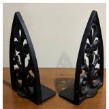 LL - Pair of Vintage Cast-Iron Book Ends