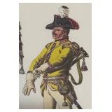 LL - Napoleonic Soldier Print in Gilt Frame