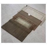 LL - Four Nice Neutral Accent Rugs