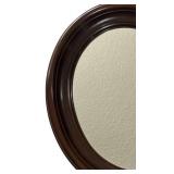 LL - Vintage Oval Wooden Framed Mirror