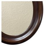 LL - Vintage Oval Wooden Framed Mirror