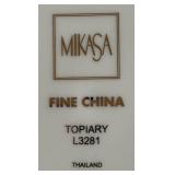 LL - Two Festive Mikasa Topiary Accent Plates