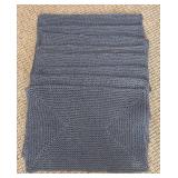 LL - Placemat Collection Assorted Styles: White Embossed Octagons, Blue Damask, Blue Braided Round and More