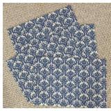 LL - Placemat Collection Assorted Styles: White Embossed Octagons, Blue Damask, Blue Braided Round and More