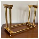 LL - Pier 1 Imports Brass Book Stand, Crackle Glass Nut Bowls and More