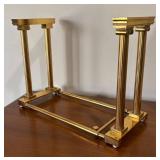 LL - Pier 1 Imports Brass Book Stand, Crackle Glass Nut Bowls and More