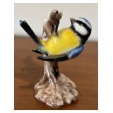 LL - Vintage Goebel Blue Titmouse Bird Figurine