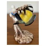 LL - Vintage Goebel Blue Titmouse Bird Figurine