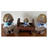 LL - Trio of Kurt Nilsson for Helsingborg Figurines