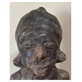 LL - Big Pre-Colombian Style Figurine with 2 Framed Prints