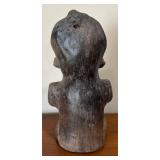 LL - Big Pre-Colombian Style Figurine with 2 Framed Prints