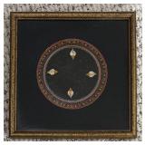 LL - Big Pre-Colombian Style Figurine with 2 Framed Prints