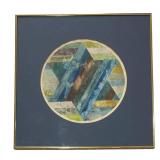 LL - Abstract Geometric Watercolor Painting