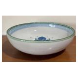 LL - MA Hadley Bowl - Hand-Painted Ceramic with Blue Floral Pattern