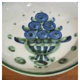 LL - MA Hadley Bowl - Hand-Painted Ceramic with Blue Floral Pattern