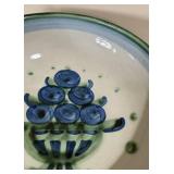 LL - MA Hadley Bowl - Hand-Painted Ceramic with Blue Floral Pattern