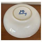 LL - MA Hadley Bowl - Hand-Painted Ceramic with Blue Floral Pattern