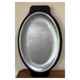 LL - T-fal Fry Pan with Glass Lid, Silver-Plated Platters, Bowls & Salt & Pepper Shakers