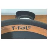 LL - T-fal Fry Pan with Glass Lid, Silver-Plated Platters, Bowls & Salt & Pepper Shakers