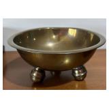LL - Vintage Brass Bowl, Brass Cube & Dresser Box