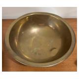 LL - Vintage Brass Bowl, Brass Cube & Dresser Box