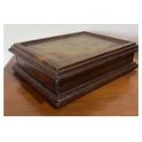 LL - Vintage Brass Bowl, Brass Cube & Dresser Box