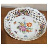 LL - Vintage Schumann Bavaria Floral Porcelain Bowl