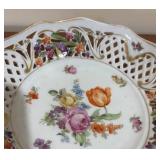 LL - Vintage Schumann Bavaria Floral Porcelain Bowl