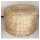 P - Beautiful Woven Footstool / Accent Table